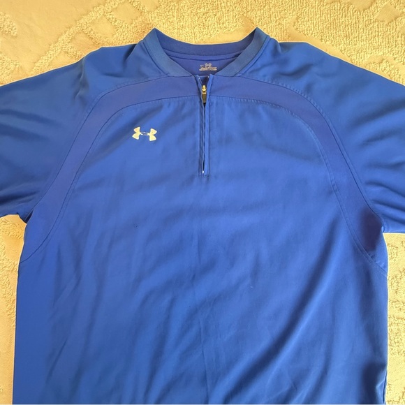 Under Armour Blue Half-Zip Shirt - Picture 2 of 4